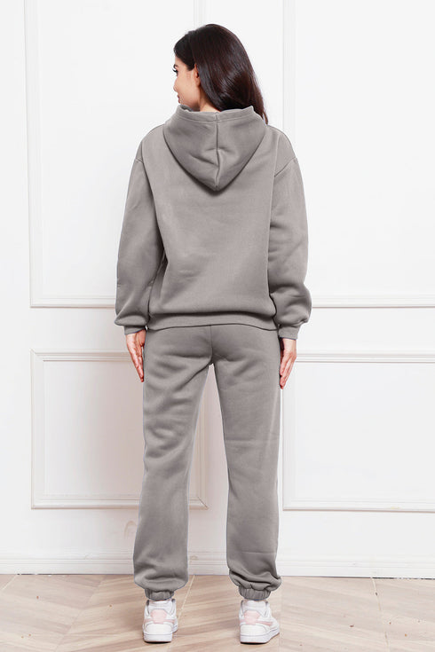 'Sarah' Long Sleeve Hoodie and Pants Set - Celes Fashion